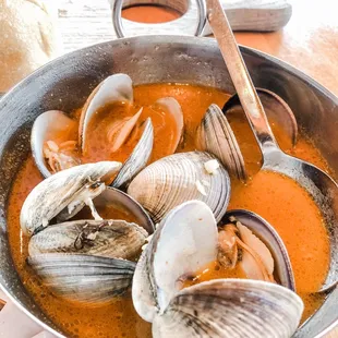 Clam Pot with Andouille Sausage