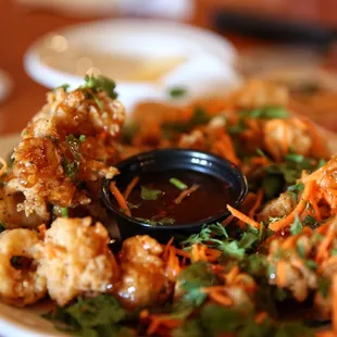 Sweet &amp; Spicy Calamari. My favorite MB menu item.