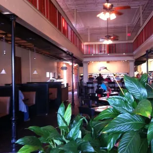 the interior of the restaurant