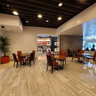 the interior of the restaurant