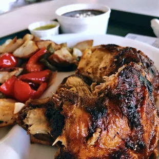a plate of food on a table