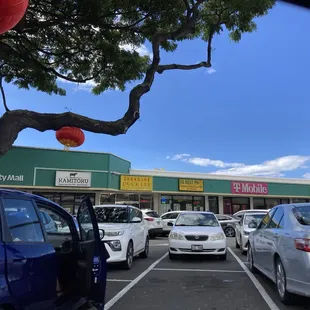 Found a spot, except had to wait for this car to leave.