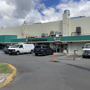 Parking spaces available in the lower lot.