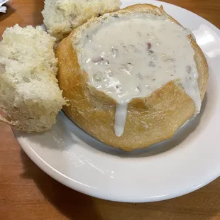 Clam Chowder Bread Bowl