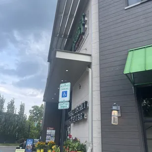 outside