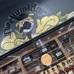 a sign for a liquor store