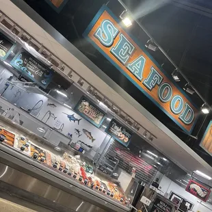 Photo of the seafood counter