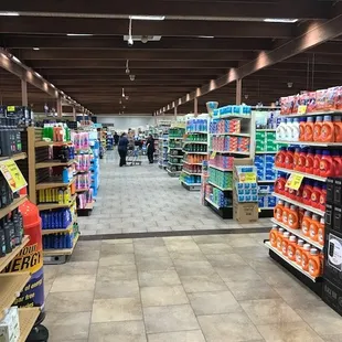 Only looking at a portion of the store.