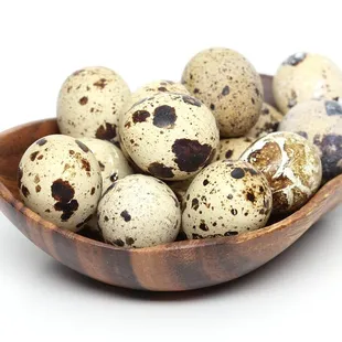 Quail Eggs were fun. I made tiny Chocolate Chip Cookies with them.