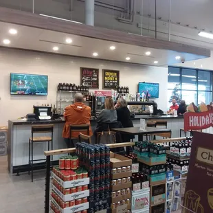 There's even a bar where you can enjoy your favorite adult beverages and watch your game on flatscreen TVs!