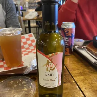 a bottle of wine on a table