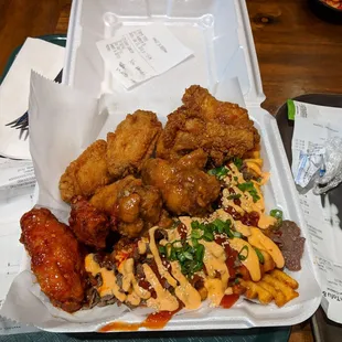 Hoodadak chicken sampler