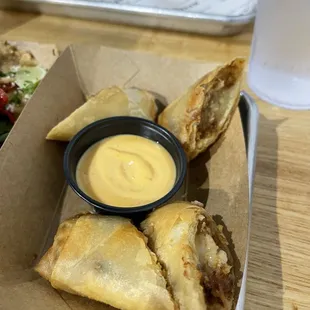 Boudin egg rolls