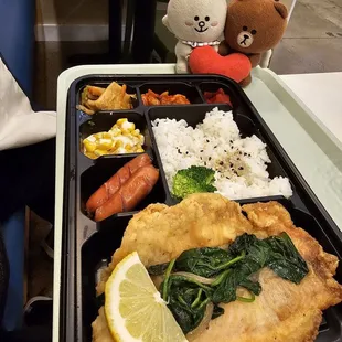 Garlic butterfish plate... delicious!