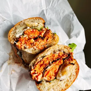 Blackened Salmon Sandwich