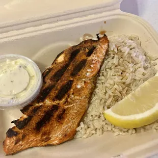 A little disappointed with their Grilled Blackened Salmon which they&apos;re known for - dry and lacked flavor