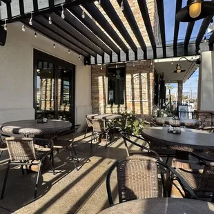 Patio space was clean and pleasant