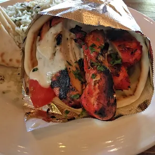 Pomegranate Chicken Gyro