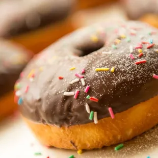 donuts, food, dough desserts
