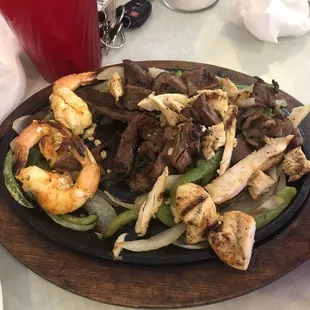 So I ordered a combo fajita $13.95 and I just got 3 shrimps and a lot of chicken and steak!!!!  If u want more u pay $1.50 per each one