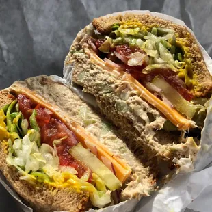 Huge delicious tuna sandwich from the deli