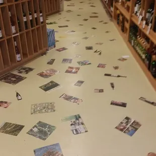 Creatively decorated floor