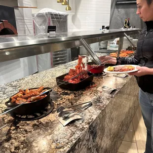 Buffet Breakfast bar area