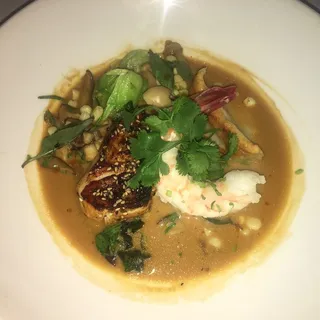 MISO MARINATED SEA BASS & PORK FRIED RICE
