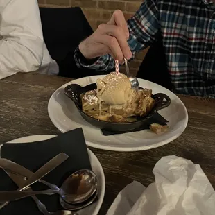 Cinnamon bread pudding!