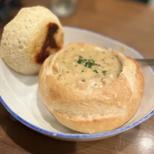 Chowder bread bowl