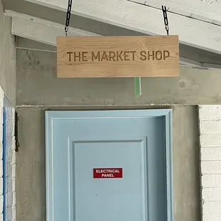 Entrance to the market shop