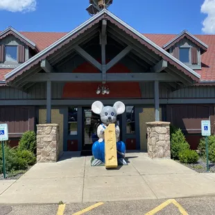 the entrance to the store
