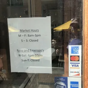 Hours October 15 2021