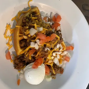 Texas Chili waffle