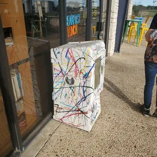 Just a unique newspaper box