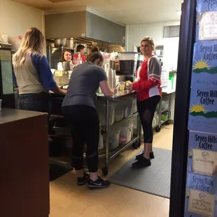 Busy standing around