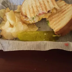 Grilled cheese with avocado lettuce tomato. Was so amazing and will be back for sure.