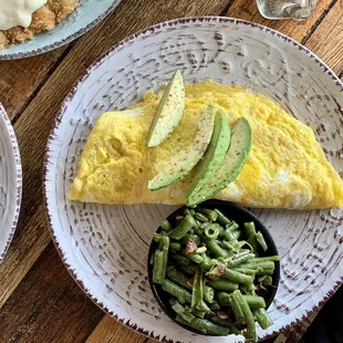 Avocado omelet