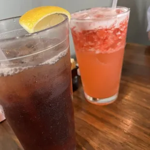 Sweet Tea &amp; Strawberry Lemonade