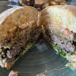 Boudin Burger split. This this was huge