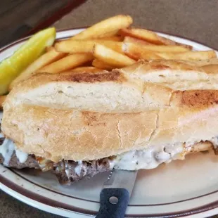 Philly cheesesteak...