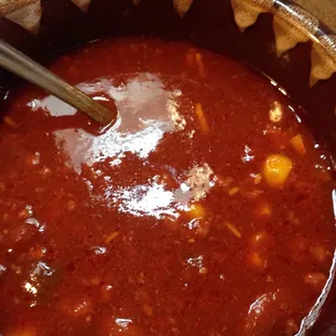 Chili soup. Pretty good.