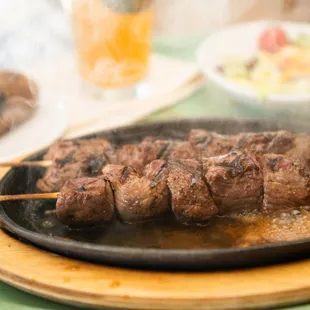 Delicious dinner entrée - Steak on a Stick