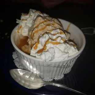 Peach Cobbler, which is absolutely delicious and sinful. I highly recommend.