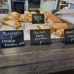 a variety of pastries