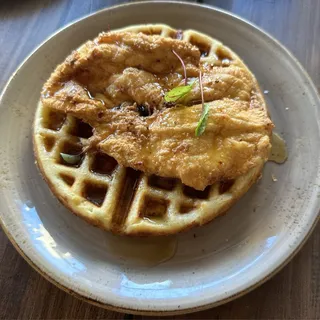 Chicken & Scallion Waffle
