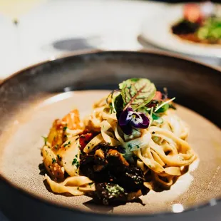 a plate of food on a table