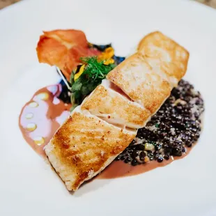 a plate of food on a table