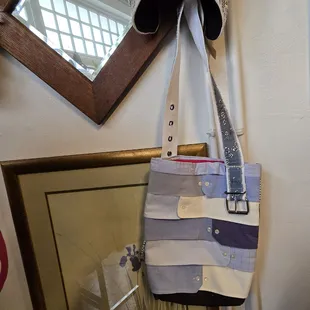 Homemade purse out of shirt cuffs