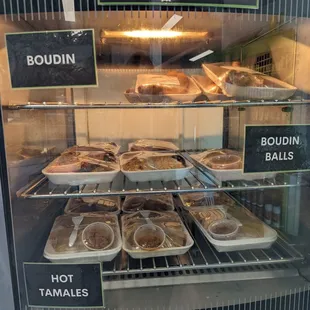 a display of baked goods